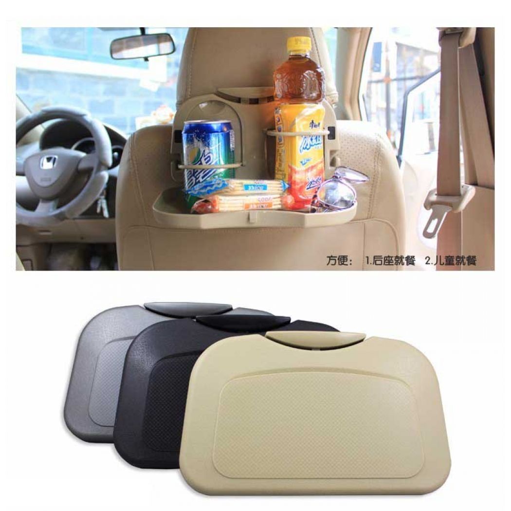 Car Travel Dining Tray Auto Food Table Desk Stand Drink Cup Holder Bracket